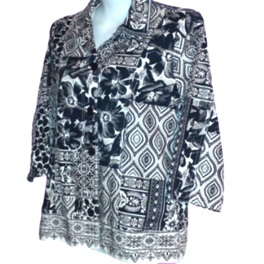 Black & White w/Embroidery for Style in Business Casual or?!